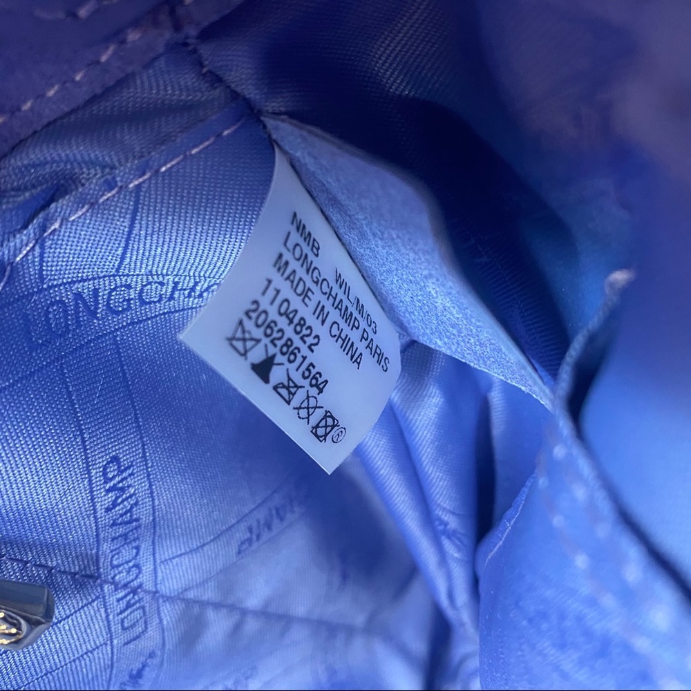 Longchamp Penelope Bucket Bag Blue Mist - Picture 6 of 16